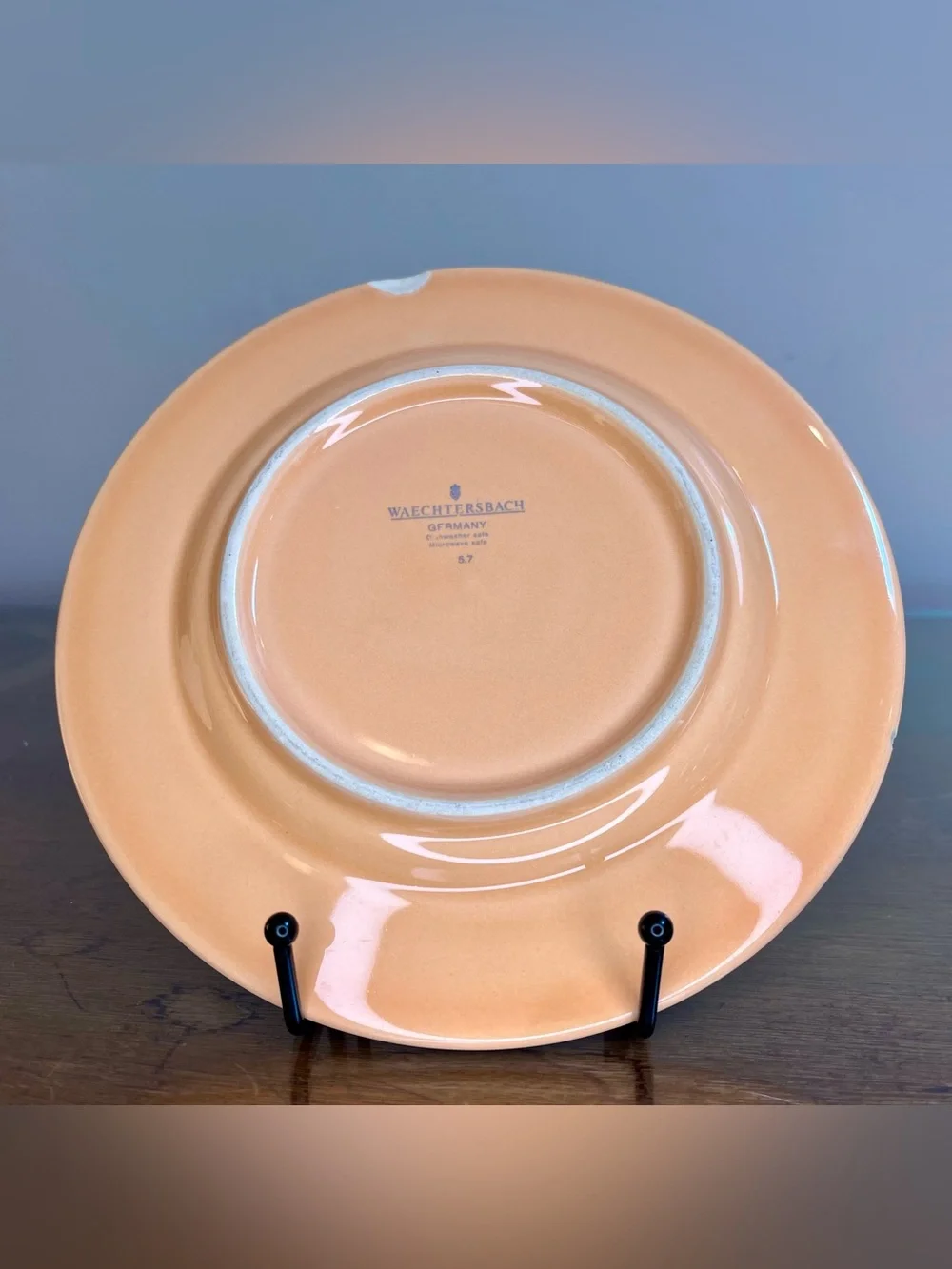 Waechtersbach Embossed Stars Salad Plate 8.25” Single (1) Orange Snowflakes-Read